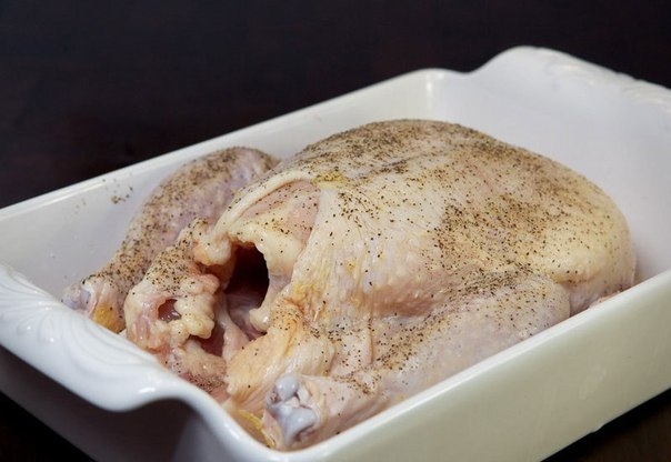 Курица, запеченная с апельсинами Курица, запеченная с апельсинами