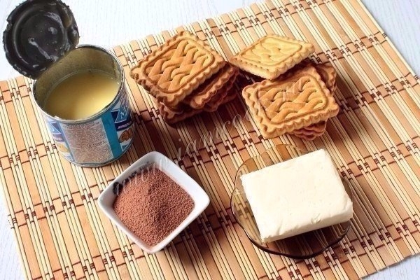 Пирожное «Картошка» из печенья Пирожное «Картошка» из печенья