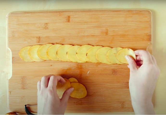 Картофельные розы Картофельные розы