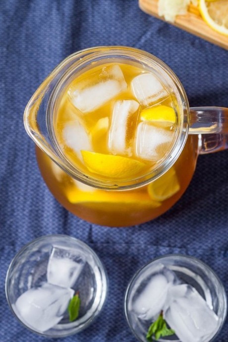​Имбирно-лимонный ледяной чай