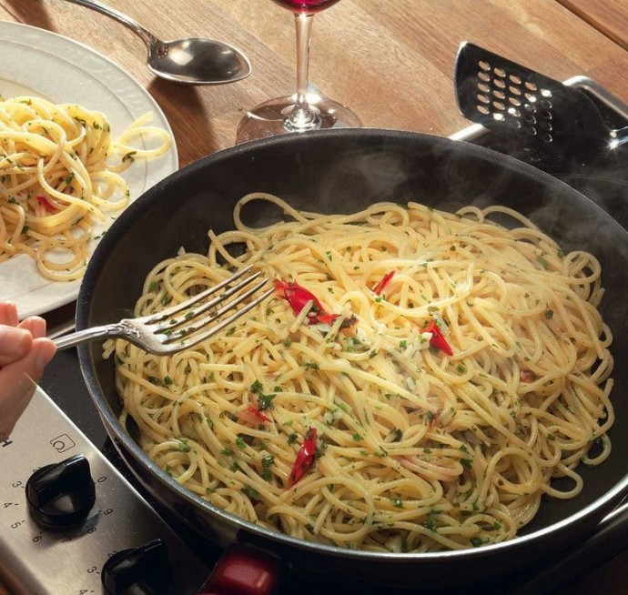 ​Спагетти с чесноком