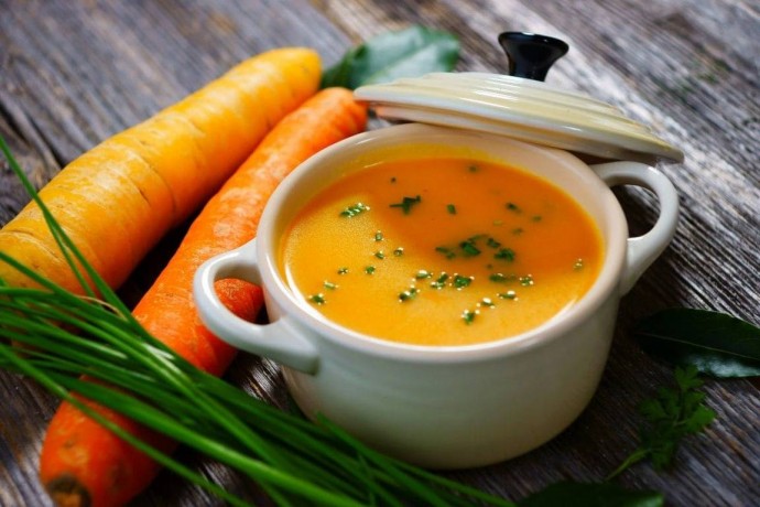 ​Морковный суп-пюре с имбирем