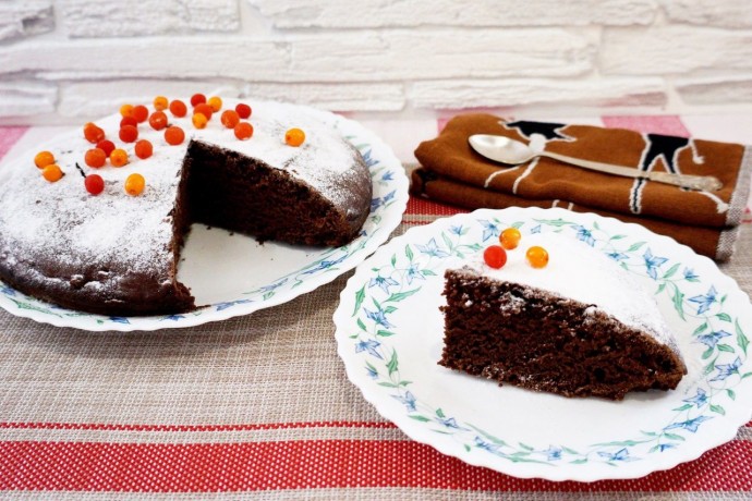 ​Постный шоколадный торт