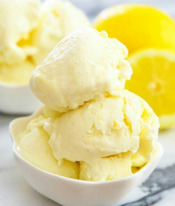 ​Простое лимонное мороженое