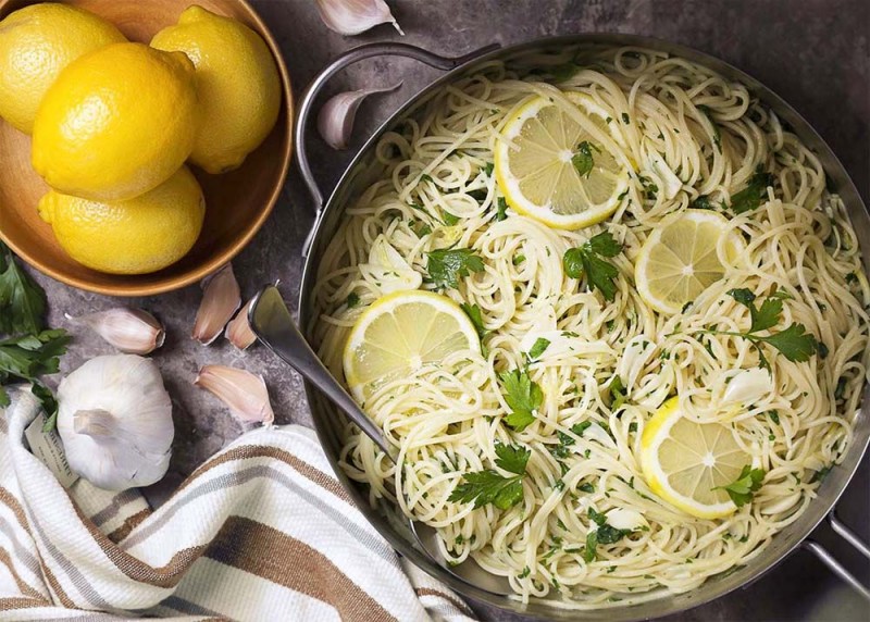 Спагетти с лимоном по рецепту Софи Лорен
