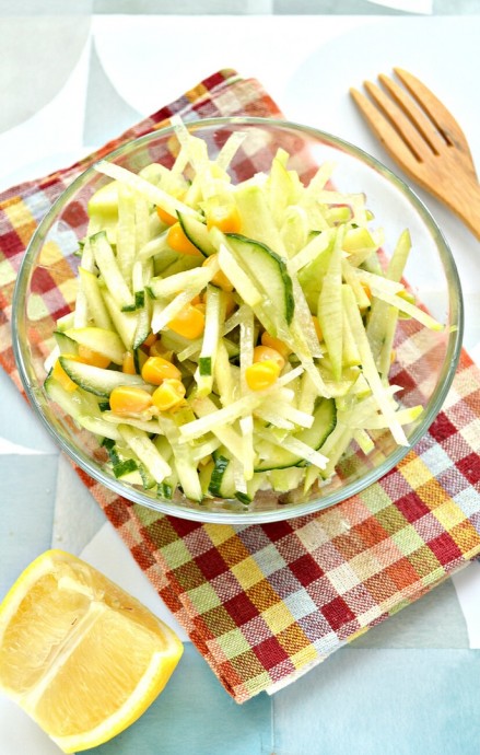 ​Полезный салат с зеленой редькой для постящихся