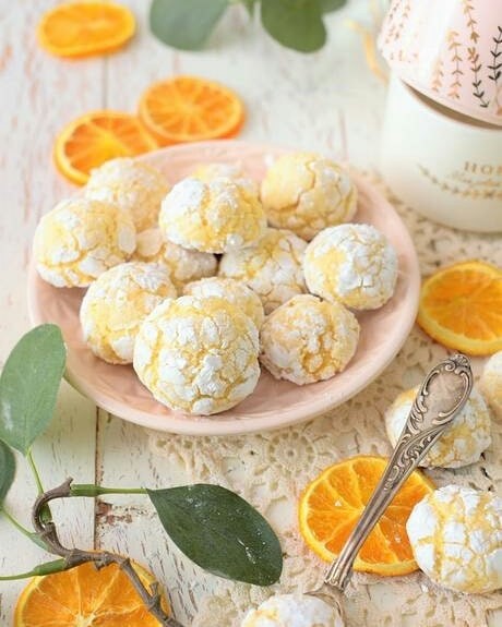 ​Миндально-апельсиновое мраморное печенье