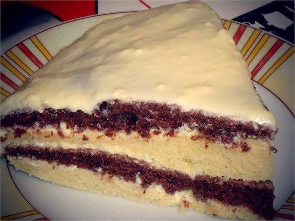 Лёгкий и вкусный тортик на кефире Лёгкий и вкусный тортик на кефире