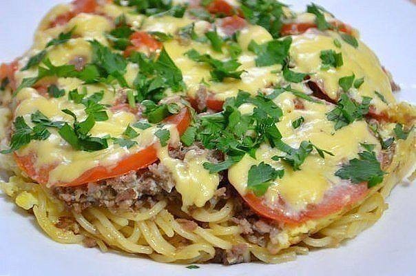 Макароны, запеченные с помидорами Макароны, запеченные с помидорами