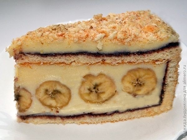 ​Торт с бананами