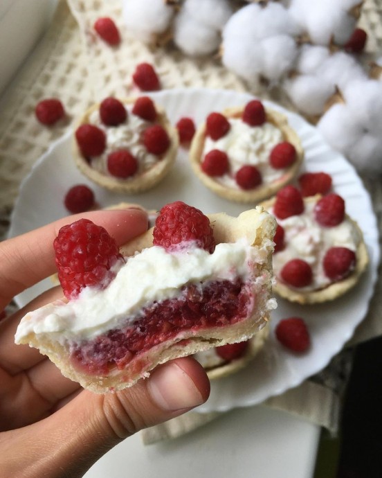 Корзиночки с малиной Корзиночки с малиной