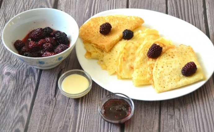 Диетические блины с рисовой мукой Диетические блины с рисовой мукой