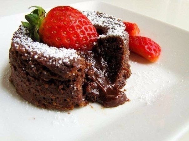 Десерт "Тающий шоколад"
