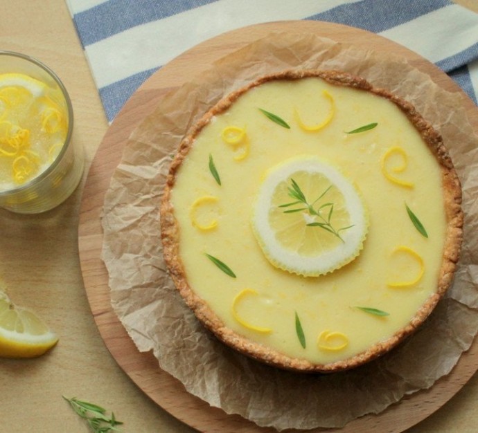 ​Лимонный тарт с миндалем