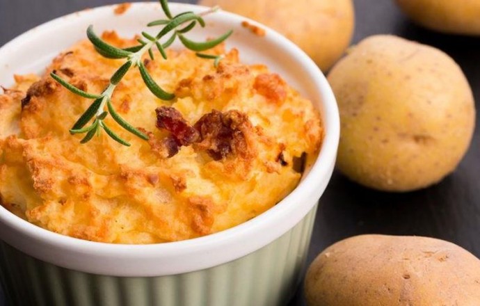 Запеченное картофельное пюре с сыром Запеченное картофельное пюре с сыром