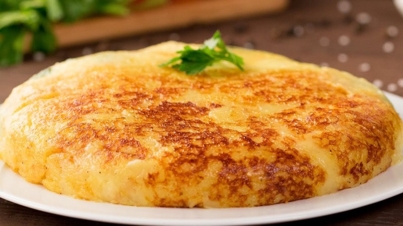 Картофельная запеканка на сковороде Картофельная запеканка на сковороде