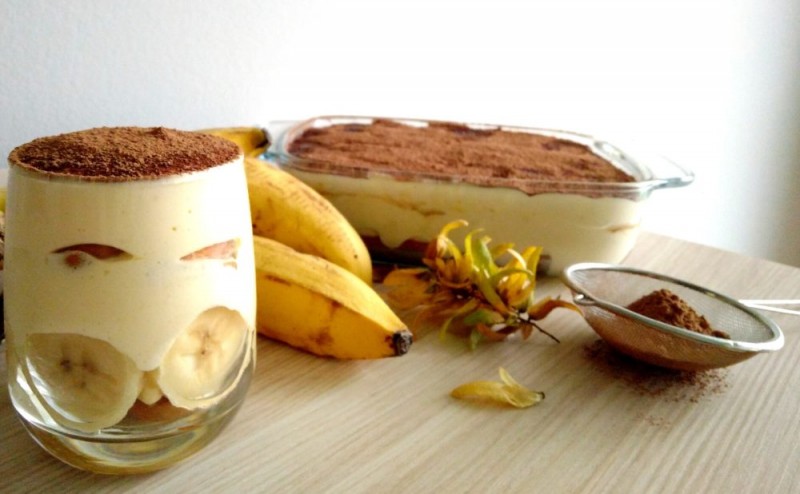 По-итальянски: тирамису с бананом и нежным кремом