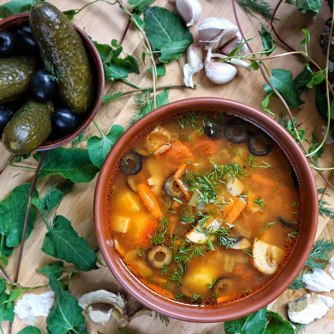 Солянка грибная