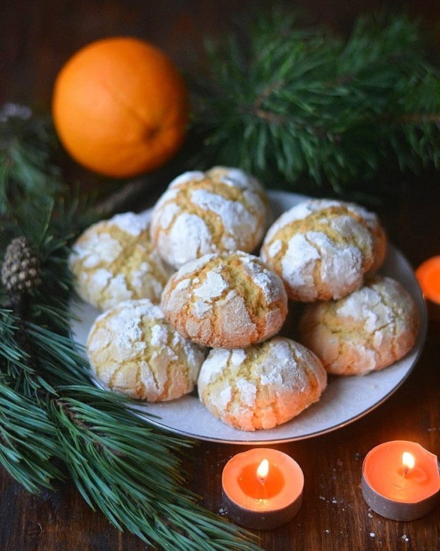 ​Мраморное печенье с апельсином
