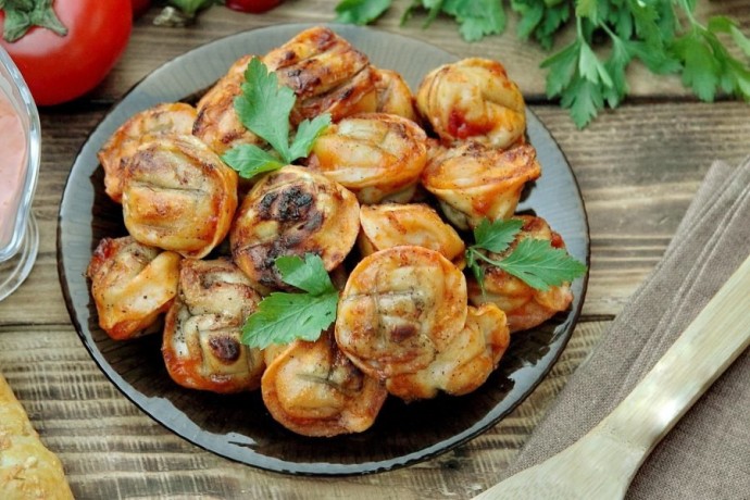 Пельмени на мангале Пельмени на мангале