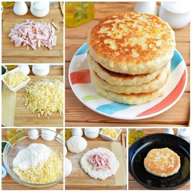 Сырные лепешки с начинкой Сырные лепешки с начинкой