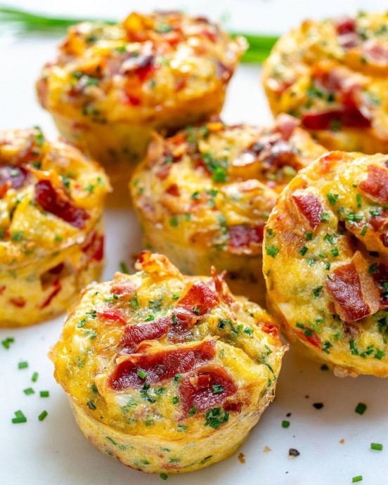 Овощные маффины с курицей Овощные маффины с курицей