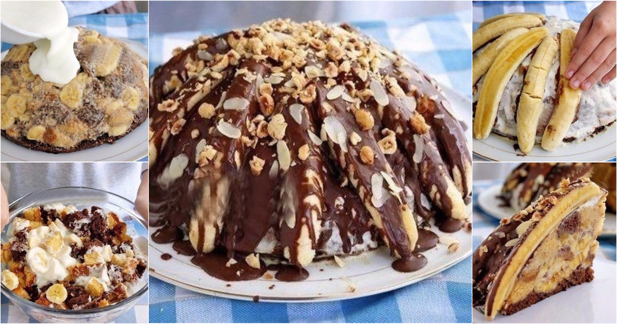 Торт Панчо с киви и бананом