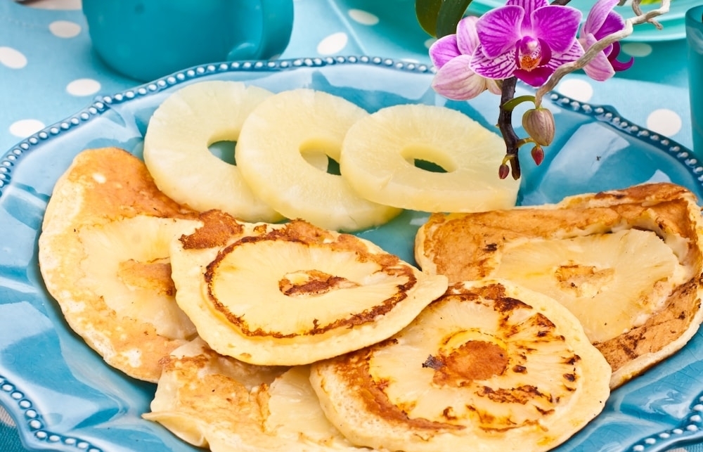Панкейки с ананасом