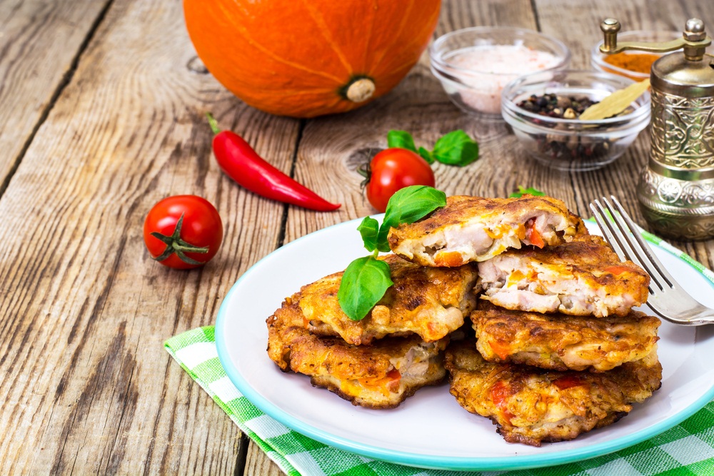 Оладьи с гречкой и грибами