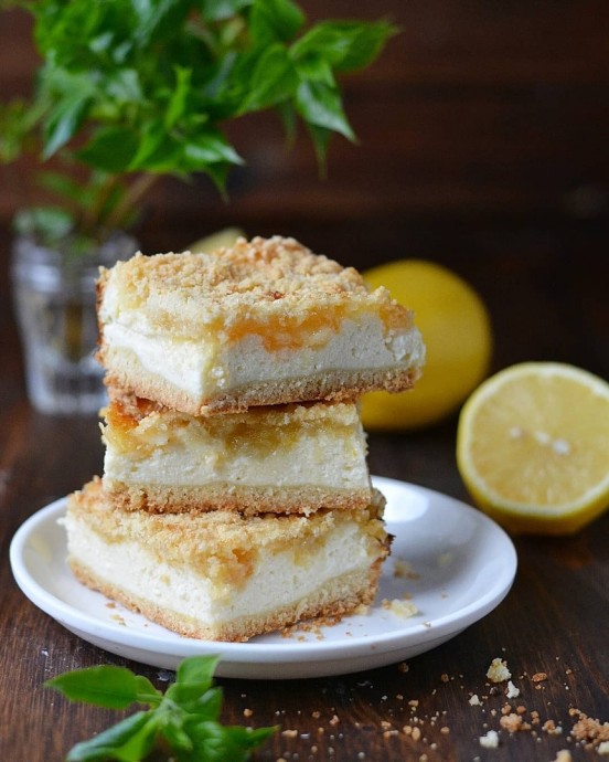 Творожно-лимонный пирог