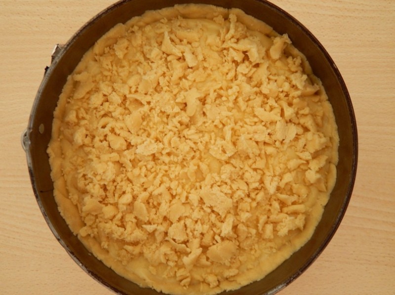 Песочный пирог с кремом