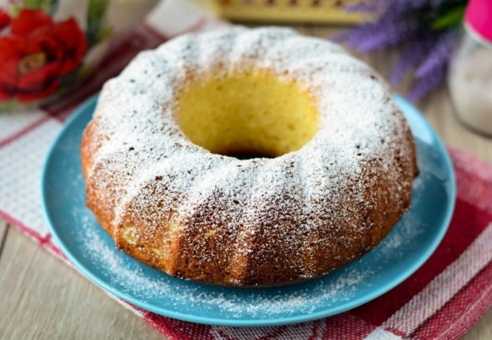 Манник с яблоками и творогом Манник с яблоками и творогом