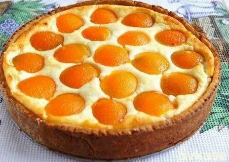 ​Творожный пирог с абрикосами