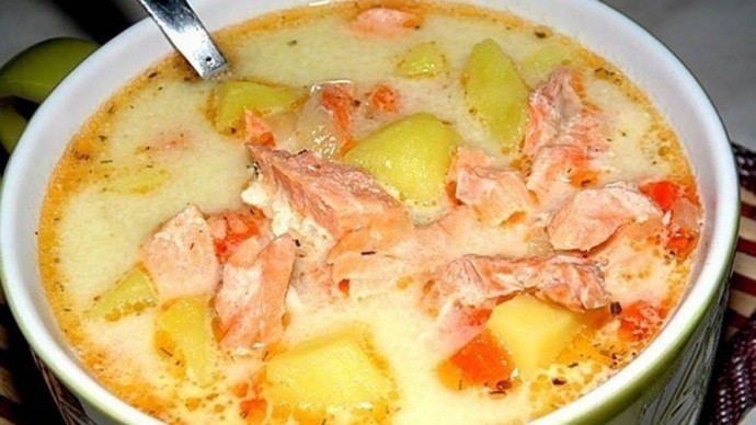 ​Финский суп с лососем и сливками