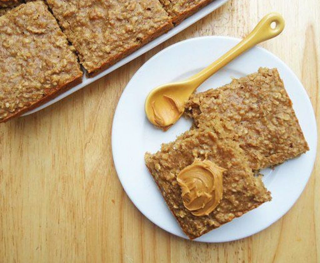 Овсяная каша с арахисовой пастой