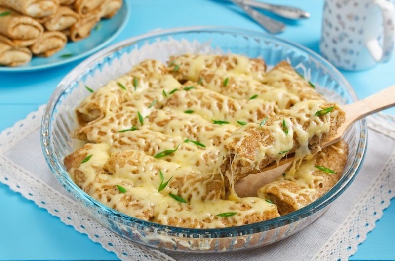 Блинчикис рисом и мясом Блинчикис рисом и мясом