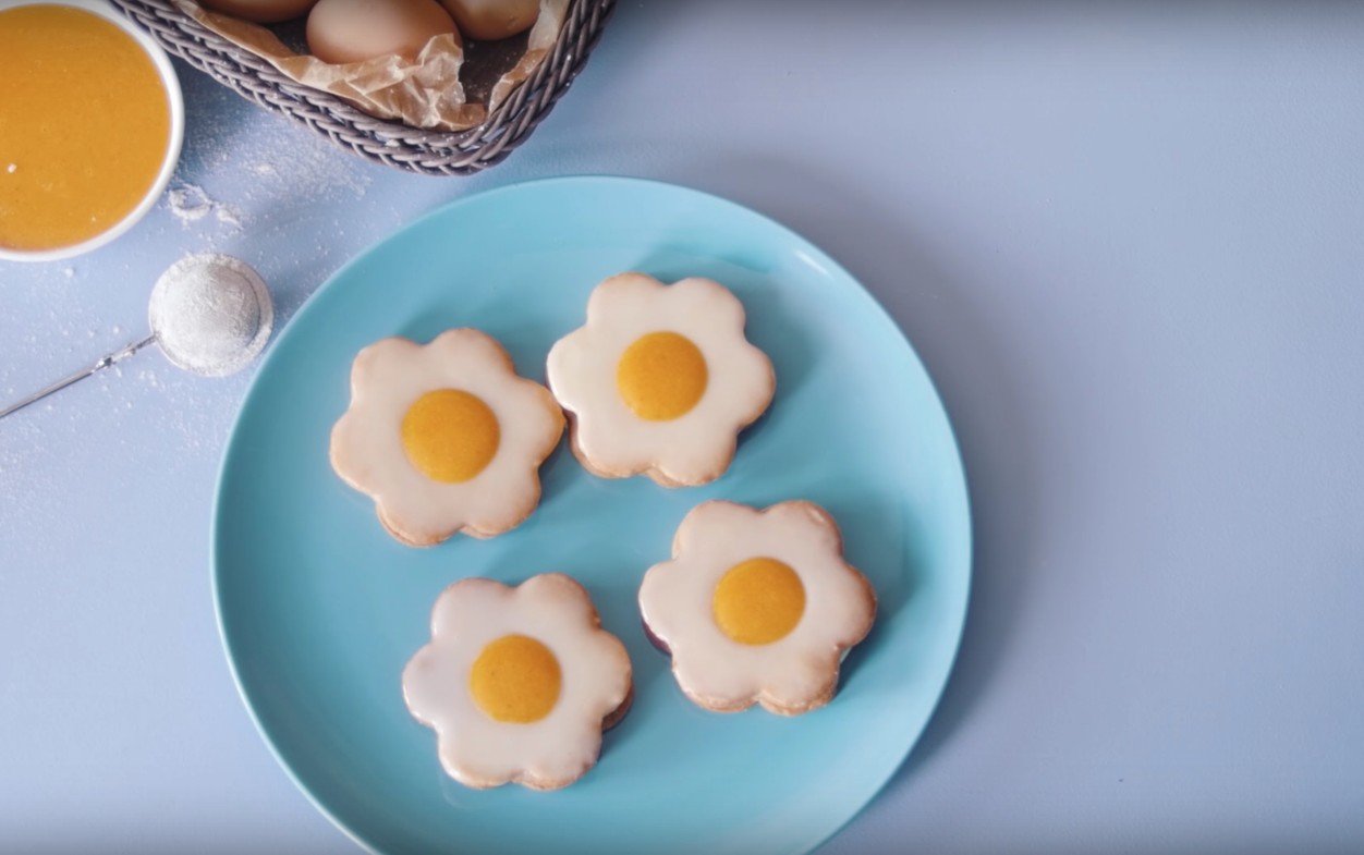 Печенье с лимонным курдом