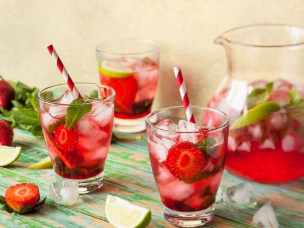 Клубничный лимонад с мятой Клубничный лимонад с мятой