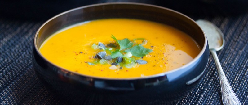 Морковный суп – пюре с фасолью