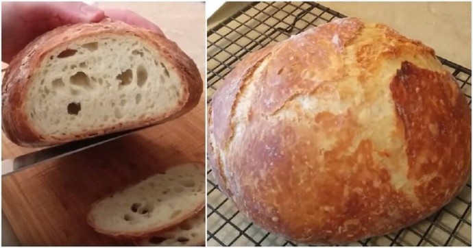 ​Белый несдобный хлеб на кефире