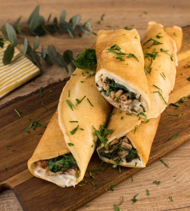 Блины с курицей и беконом Блины с курицей и беконом
