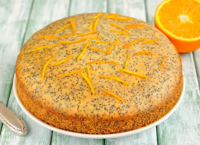 ​Апельсиновый пирог с маком