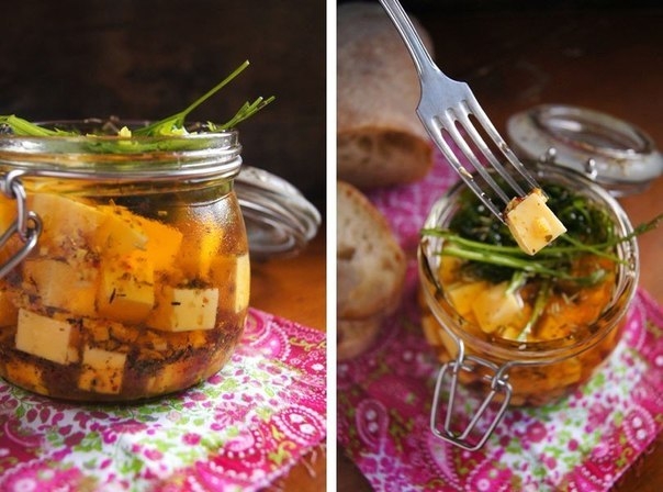 Фото к рецепту: Сыр в пряном маринаде